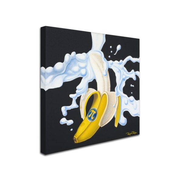 Ryan Rice Fine Art 'Banana Cream Pi' Canvas Art,14x14